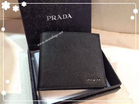 prada saffiano logo tab wallet|prada saffiano wallet men's.